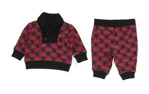Ralph Lauren Baby 3M BABY BOY HOLIDAY CHECK PULL-ON TOP + PANTS SET NEW NWT